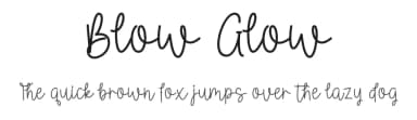 Blow Glow by Danar Nugroho — Script Handwritten Font — thumbnail 1