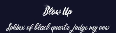 Blow Up by Billy Argel Fonts ® — Script Handwritten Font — thumbnail 2