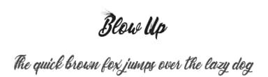 Blow Up by Billy Argel Fonts ® — Script Handwritten Font — thumbnail 1