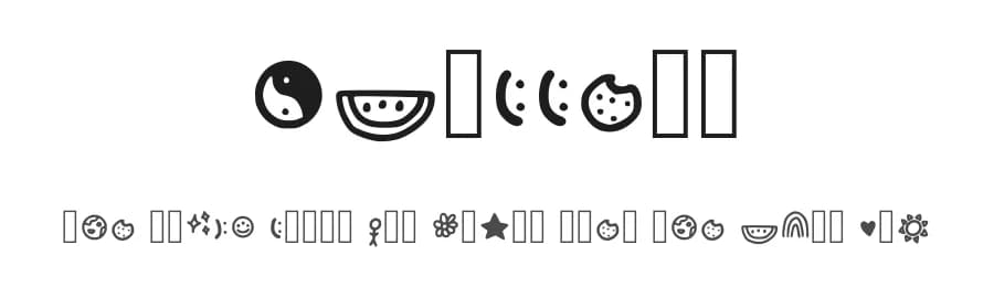 Blubbery by Liviacruzsilvadearaujo — Dingbats Font