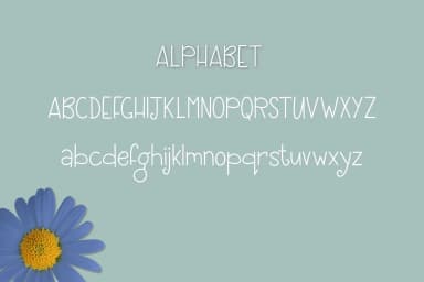 Blue Daisy Font by Kristy Hatswell — Script Handwritten Font — thumbnail 2