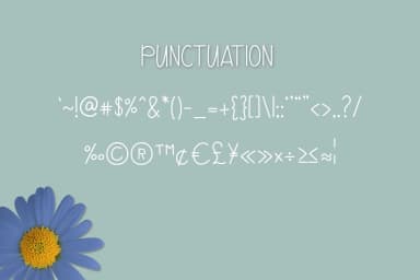 Blue Daisy Font by Kristy Hatswell — Script Handwritten Font — thumbnail 3