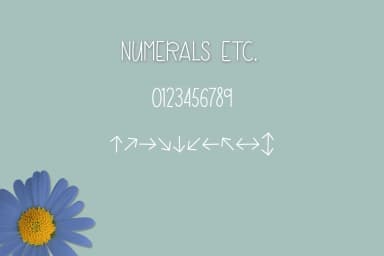 Blue Daisy Font by Kristy Hatswell — Script Handwritten Font — thumbnail 5