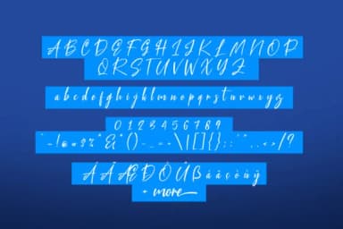 Blue Pen Script Font by suzurantype — Script Handwritten Font — thumbnail 6