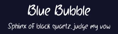Blue Bubble by Rangkai Aksara — Script Handwritten Font — thumbnail 2