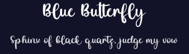 Blue Butterfly by Inermedia Studio — Script Handwritten Font — thumbnail 2