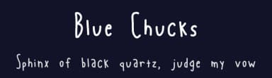 Blue Chucks by Geronimo Font Studios — Script Handwritten Font — thumbnail 2