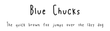 Blue Chucks by Geronimo Font Studios — Script Handwritten Font — thumbnail 1