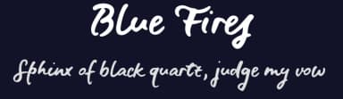 Blue Fires by Ana — Script Handwritten Font — thumbnail 2