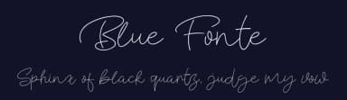Blue Fonte by Khurasan — Script Handwritten Font — thumbnail 2