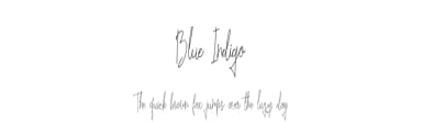 Blue Indigo by NendesKombet — Script Handwritten Font — thumbnail 1