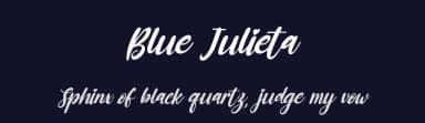 Blue Julieta by Kong Font — Script Handwritten Font — thumbnail 2