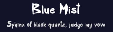 Blue Mist by dcoxy - Greg Medina — Script Handwritten Font — thumbnail 2