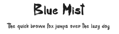 Blue Mist by dcoxy - Greg Medina — Script Handwritten Font — thumbnail 1