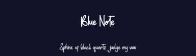Blue Note by Alif Ryan Zulfikar — Script Handwritten Font — thumbnail 2