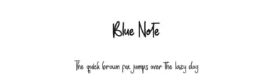 Blue Note by Alif Ryan Zulfikar — Script Handwritten Font — thumbnail 1