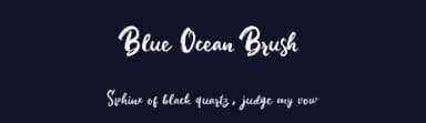 Blue Ocean Brush by Bandit handmade — Script Handwritten Font — thumbnail 2