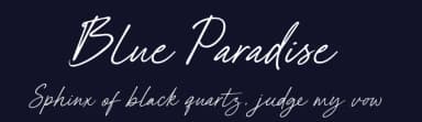 Blue Paradise by Ef Studio — Script Handwritten Font — thumbnail 2
