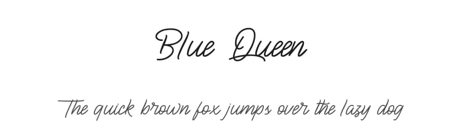 Blue Queen by selawetype — Script Handwritten Font