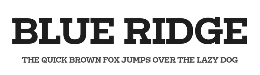 Blue Ridge by Eko Bimantara — Serif Font