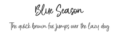 Blue Season by Allouse Studio — Script Handwritten Font — thumbnail 1
