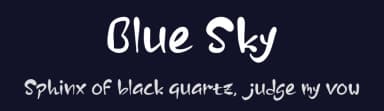 Blue Sky by Seneka Grafika — Script Handwritten Font — thumbnail 2