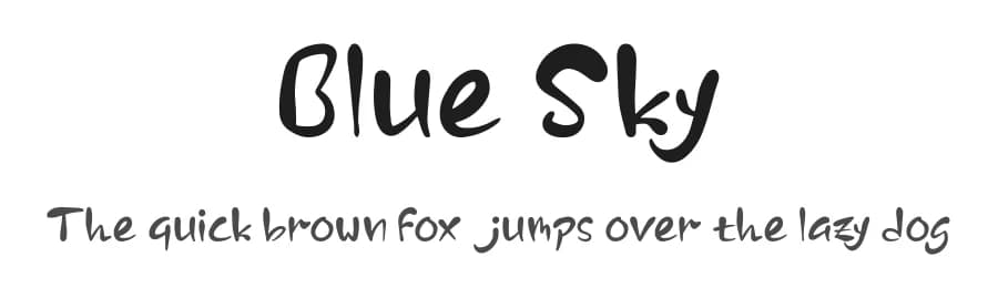 Blue Sky by Seneka Grafika — Script Handwritten Font — preview 1