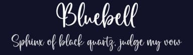Bluebell by Graphix Line Studio — Script Handwritten Font — thumbnail 2