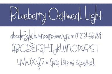 Blueberry Oatmeal Light Font by brittneymurphydesign — Script Handwritten Font — thumbnail 2
