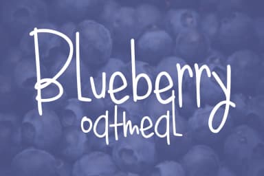 Blueberry Oatmeal Regular Font by brittneymurphydesign — Script Handwritten Font — thumbnail 1
