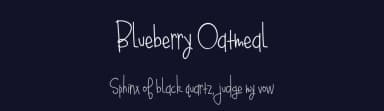 Blueberry Oatmeal by Brittney Murphy Design — Script Handwritten Font — thumbnail 2