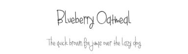 Blueberry Oatmeal by Brittney Murphy Design — Script Handwritten Font — thumbnail 1