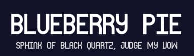 Blueberry Pie by Geronimo Font Studios — Sans Serif Font — thumbnail 2