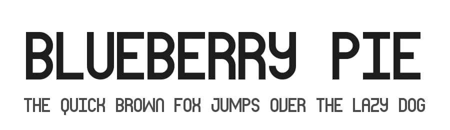Blueberry Pie by Geronimo Font Studios — Sans Serif Font