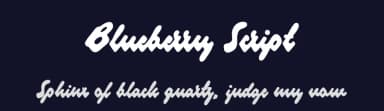 Blueberry Script by Måns Grebäck — Script Handwritten Font — thumbnail 2