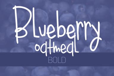 Bluebery Oatmeal Bold Font by brittneymurphydesign — Script Handwritten Font — thumbnail 1