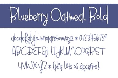 Bluebery Oatmeal Bold Font by brittneymurphydesign — Script Handwritten Font — thumbnail 2