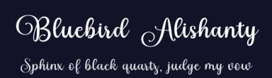 Bluebird Alishanty by Muhammad Nazar — Script Handwritten Font — thumbnail 2