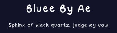 Bluee By Ae by Gyuumy — Script Handwritten Font — thumbnail 2