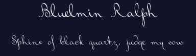 Bluelmin Ralph by Intellecta Design — Script Handwritten Font — thumbnail 2