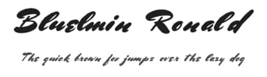 Bluelmin Ronald by Intellecta Design — Script Handwritten Font — thumbnail 1