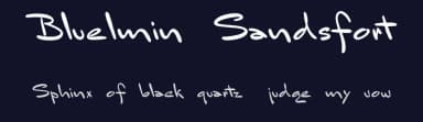 Bluelmin Sandsfort by Intellecta Design — Script Handwritten Font — thumbnail 2