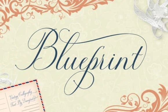 Blueprint Font by Danafont.co — Script Handwritten Font