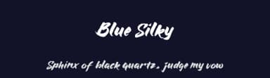 Blue Silky by selawetype — Script Handwritten Font — thumbnail 2