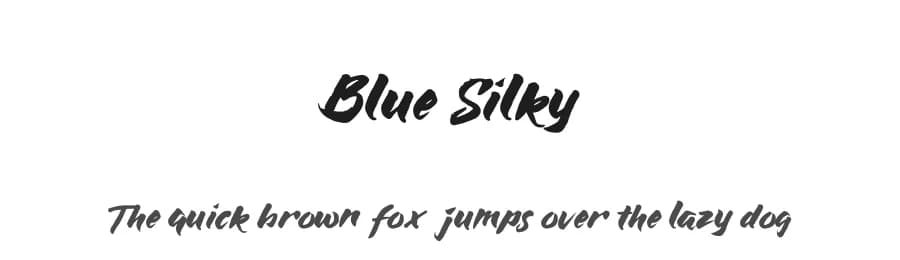 Blue Silky by selawetype — Script Handwritten Font