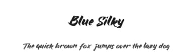 Blue Silky by selawetype — Script Handwritten Font — thumbnail 1