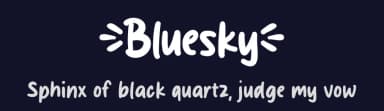Bluesky by MJType — Script Handwritten Font — thumbnail 2