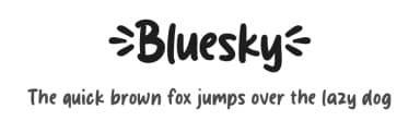 Bluesky by MJType — Script Handwritten Font — thumbnail 1