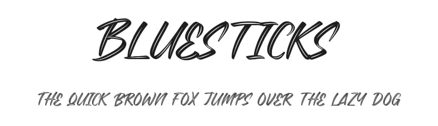Bluesticks by Calligraphy Fonts — Script Handwritten Font