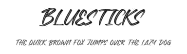Bluesticks by Calligraphy Fonts — Script Handwritten Font — thumbnail 1